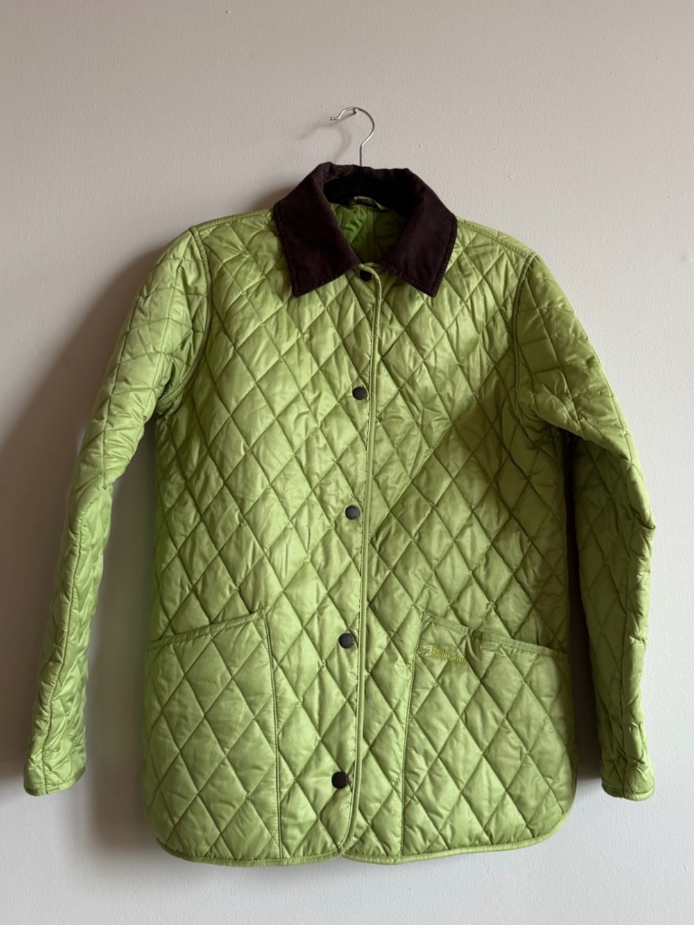 Barbour Liddesdale Quilted Jacket | Lime Green | Women's UK 10 / US 6